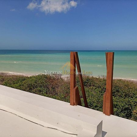 Beachfront Villa In Sisal Yucatan Mexico Exterior foto